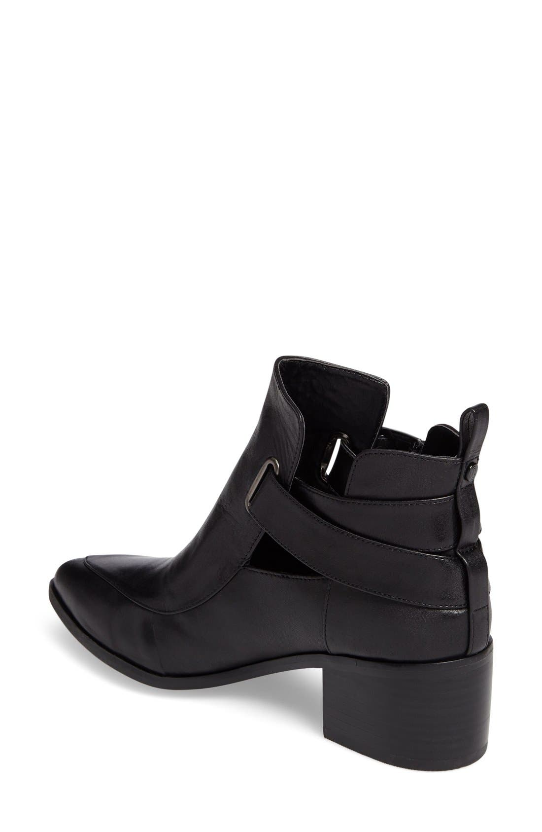 Treasure&Bond Pax Block Heel Bootie, Alternate, color, BLACK LEATHER