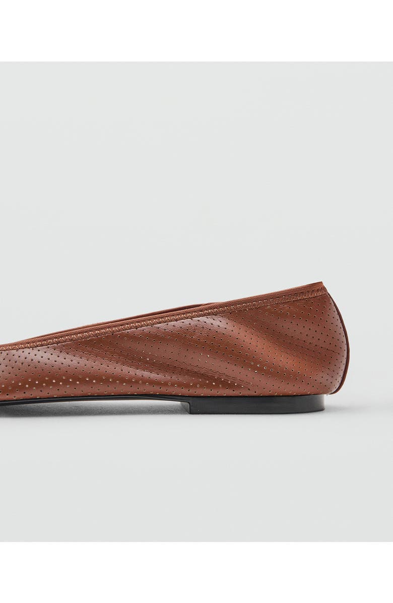 MANGO Perforated Ballet Flat, Alternate, color,