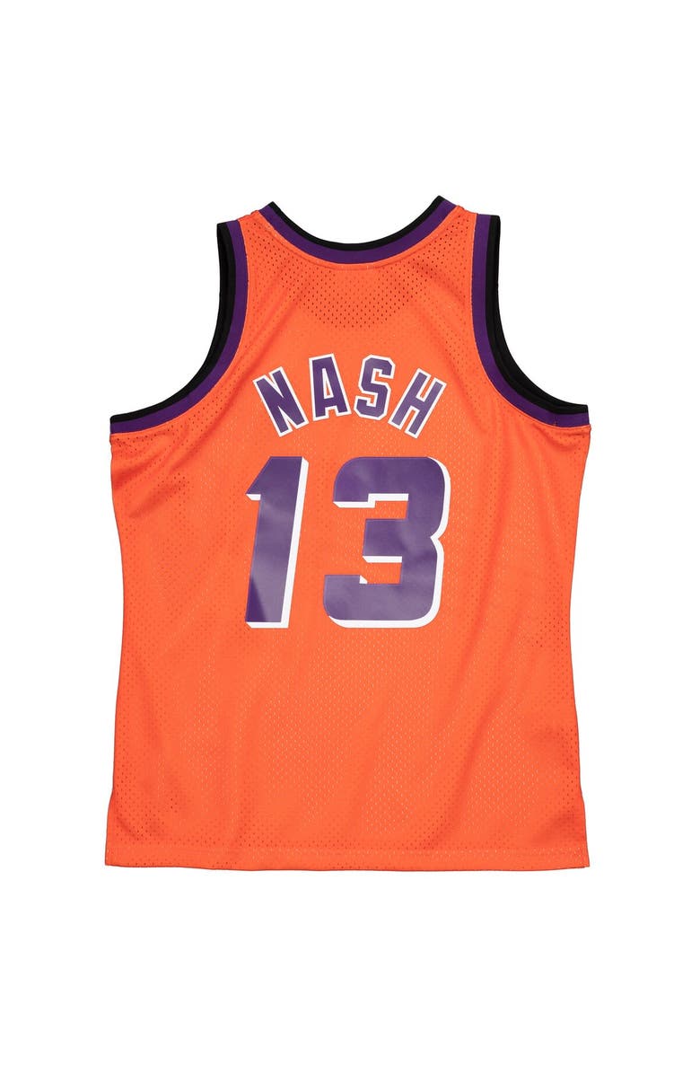 Mitchell & Ness Men's Mitchell & Ness Steve Nash Orange Phoenix Suns 1996-97 Hardwood Classics Reload 2.0 Swingman Jersey, Alternate, color, Orange