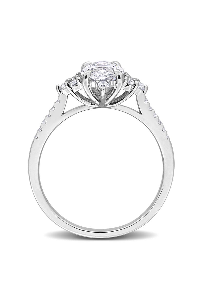 Lab-Grown Diamond Engagement Ring 14k, Alternate, color, White Gold