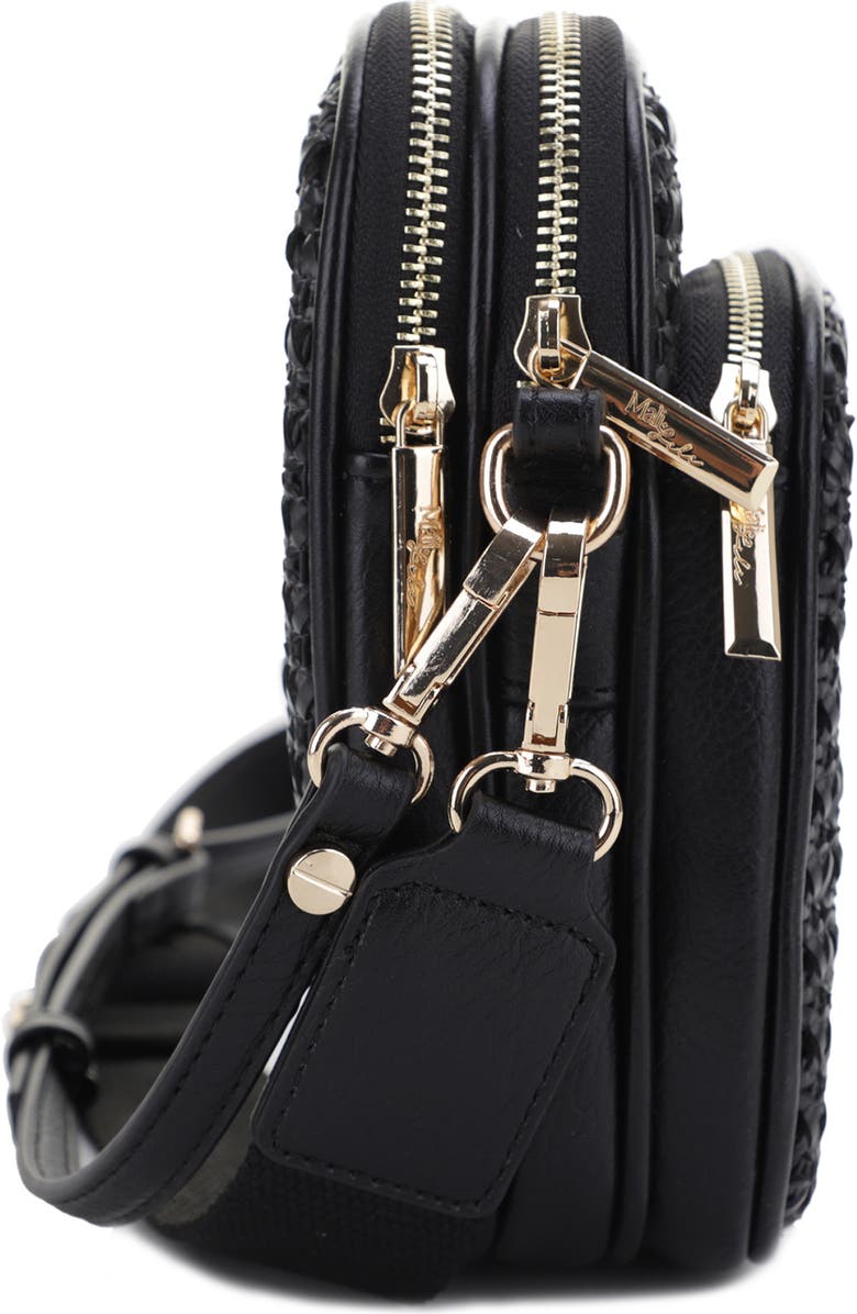 Mali + Lili Josephine Woven Vegan Leather Crossbody Bag, Alternate, color,