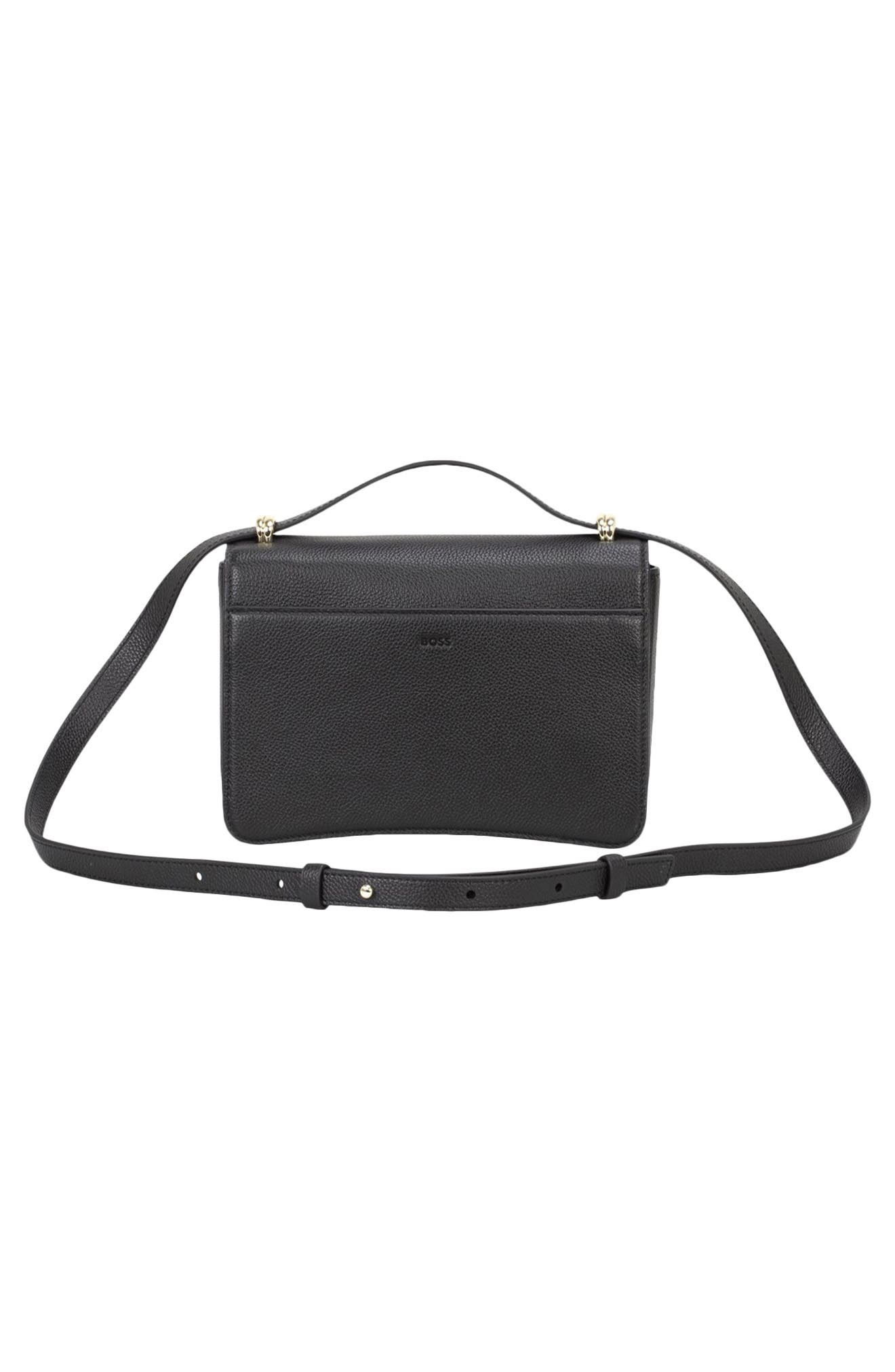 HUGO Beyond Leather Crossbody Bag, Alternate, color, Black