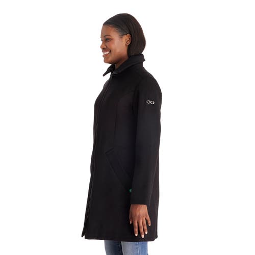 Modern Eternity Maternity Modern Eternity Khloe 3-in-1 Wool-blend Maternity Coat Semi-fitted In Black