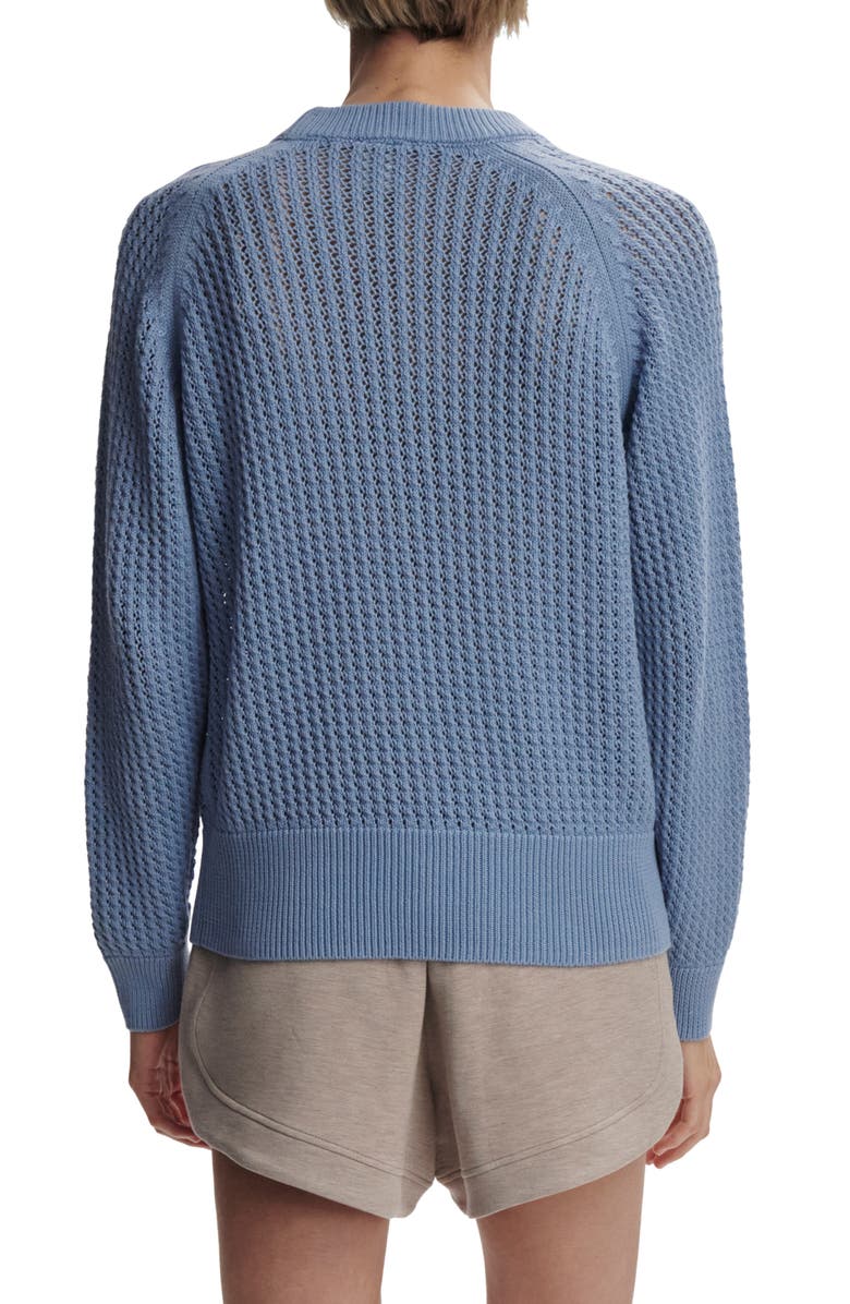 Varley Clay Open Knit Sweater, Alternate, color, Rain Blue