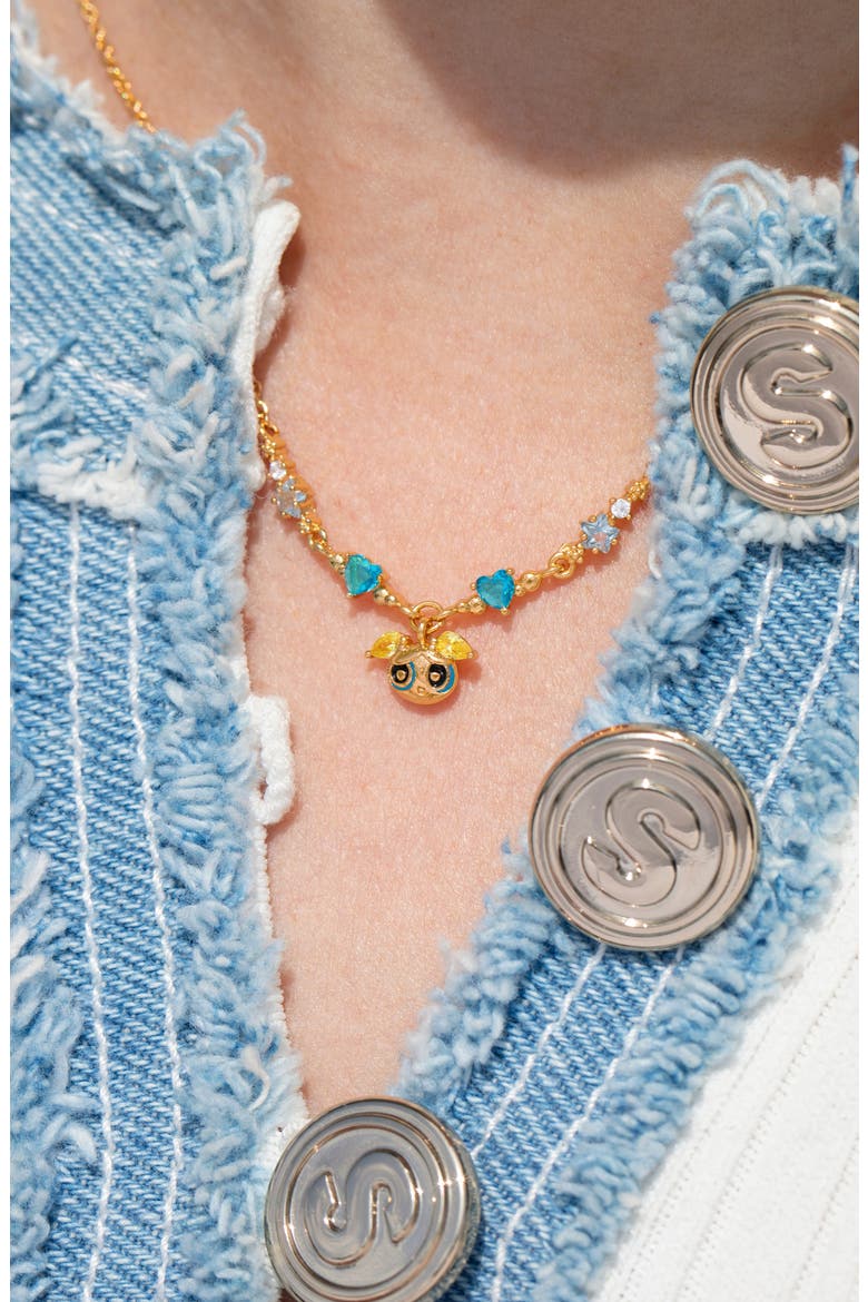 The Powerpuff Girls Pendant Necklace, Alternate, color, GOLD