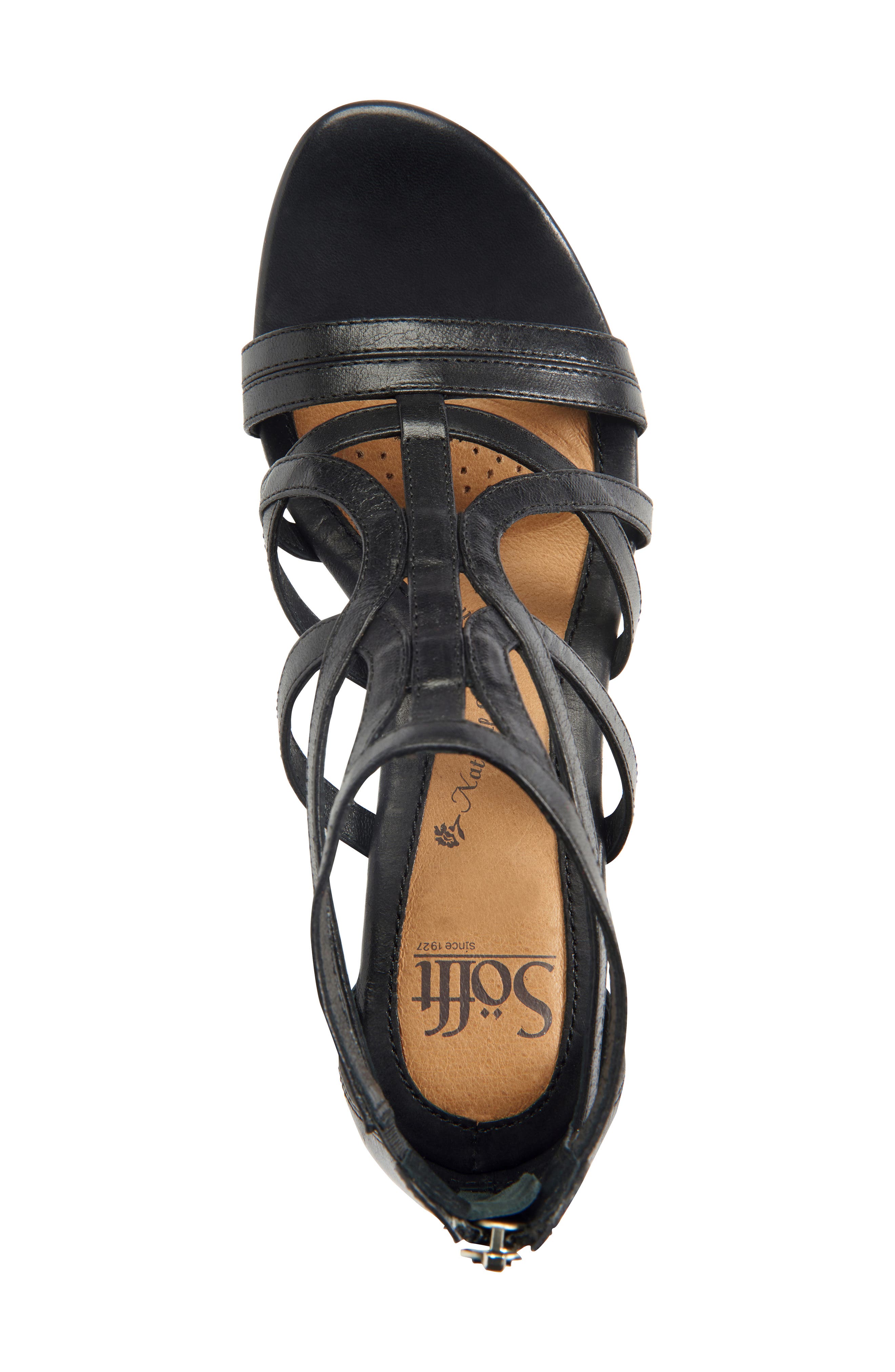 Malindi Sandal, Alternate, color, BLACK LEATHER