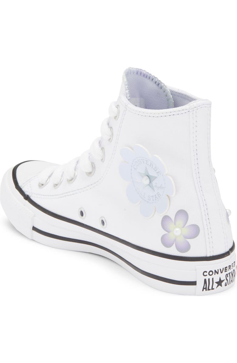 Converse Chuck Taylor<sup>®</sup> All Star<sup>®</sup> High Top Sneaker, Alternate, color, White/ Blueberry Ice