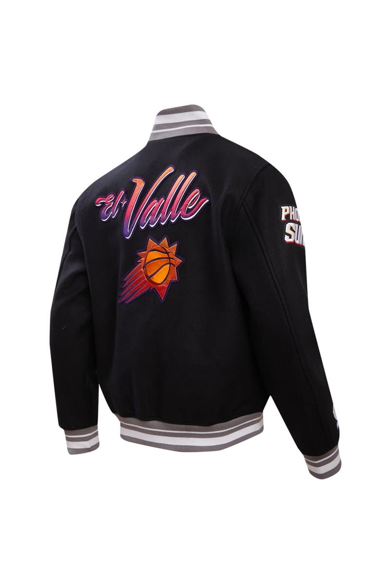 PRO STANDARD Men's Pro Standard Black Phoenix Suns 2023/24 City Edition Full-Zip Varsity Jacket, Alternate, color, Black