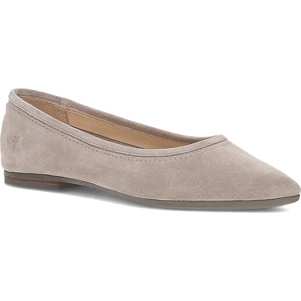 Frye Heather Pointed Toe Flat In Neutral