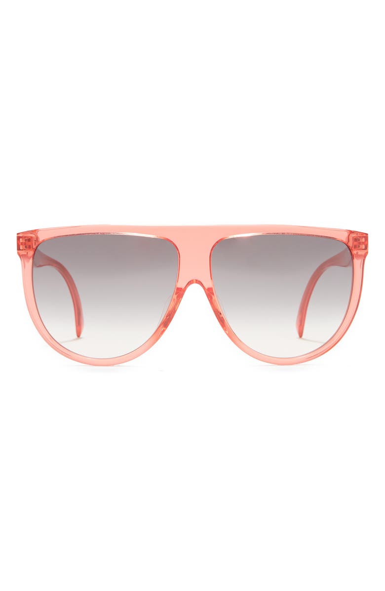 CELINE 62mm Flat Top Sunglasses, Main, color,