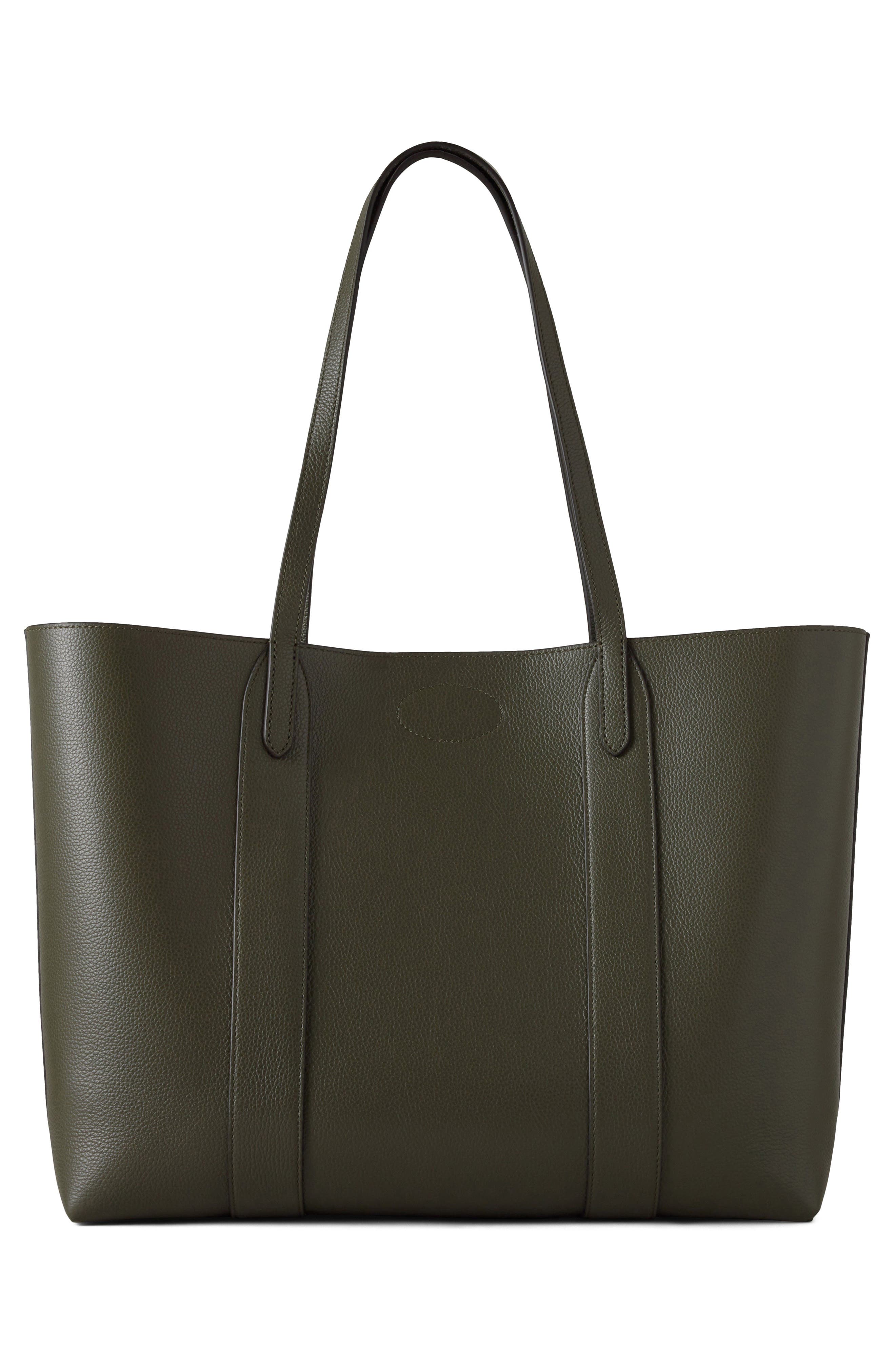 Mulberry Bayswater Leather Tote, Alternate, color, Juniper Green