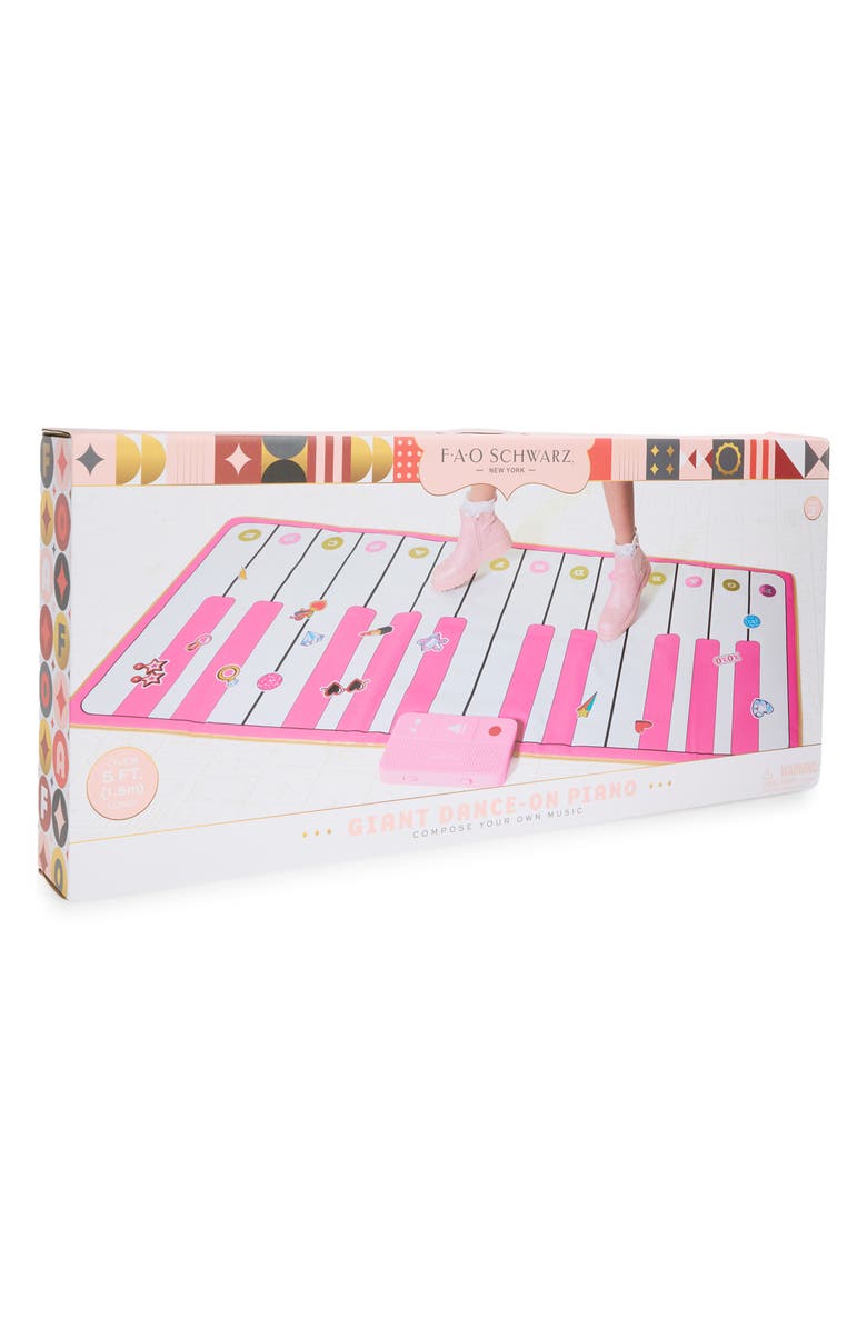 FAO Schwarz Toy Piano Dance Mat, Main, color, Light/ Pastel Pink