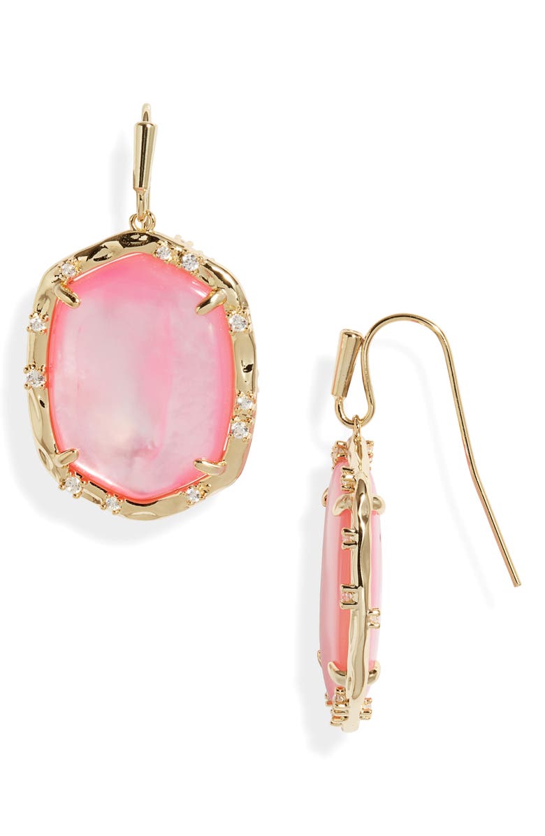Kendra Scott Daphne Crystal Frame Drop Earrings, Main, color, 