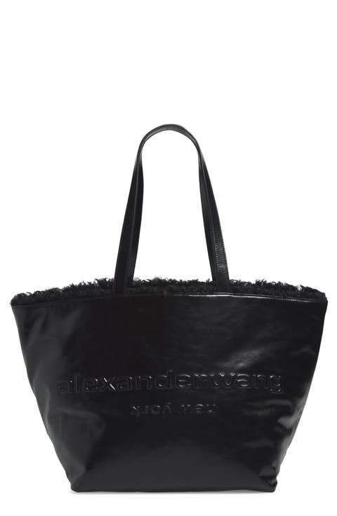 Punch Genuine Shearling Lined Leather Tote