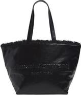 Alexander Wang Punch Genuine Shearling Lined Leather Tote