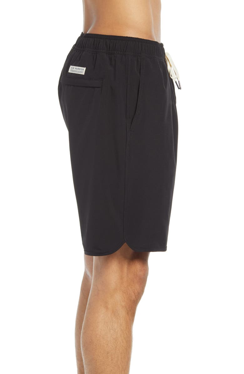 Fair Harbor The Anchor Swim Trunks, Alternate, color, Black