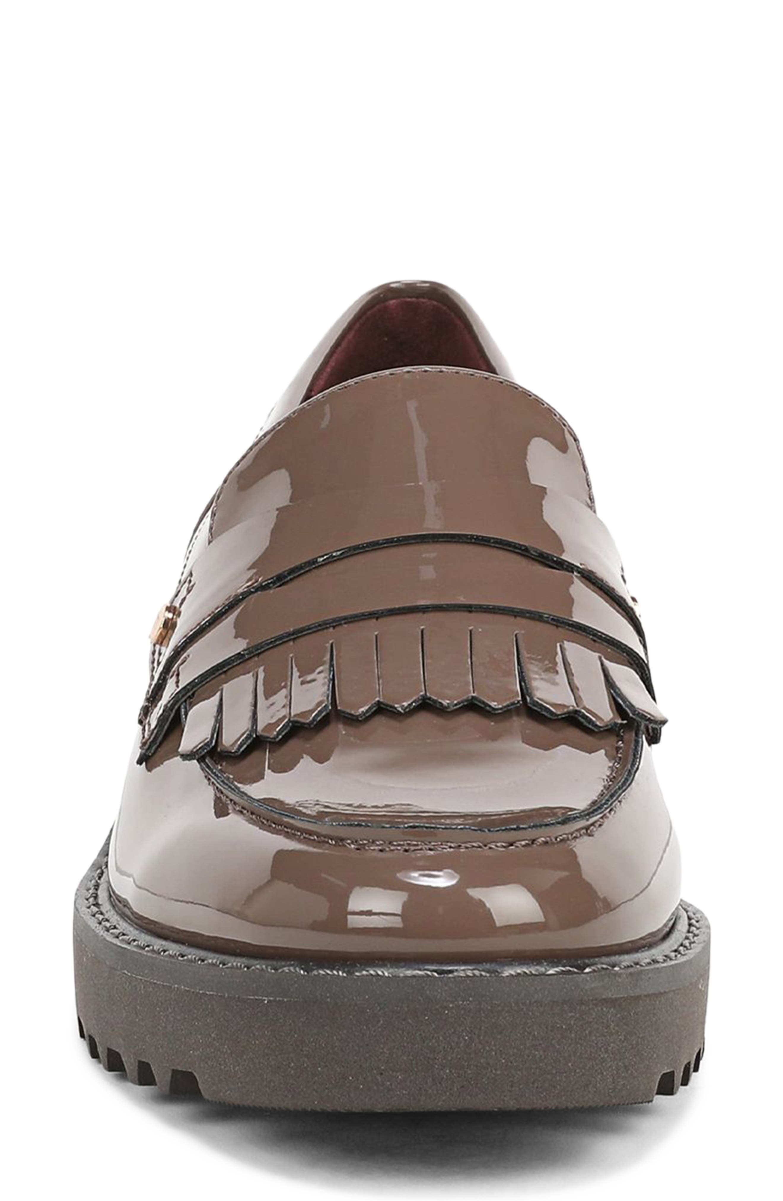 Calissa Faux Leather Loafer, Alternate, color, BROWN