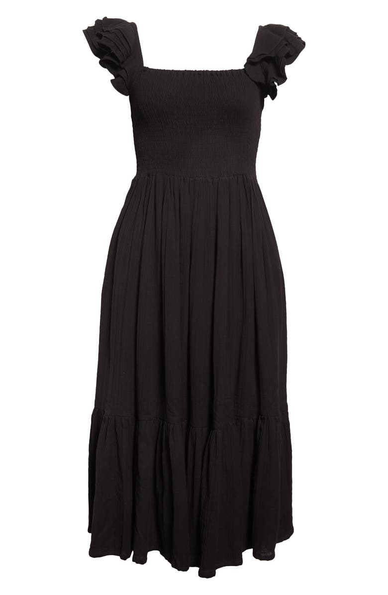 MILLE Olympia Smocked Midi Dress, Alternate, color,