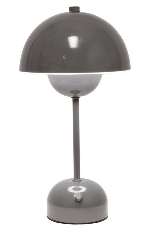 Lalia Home Touch Activated Wireless Lamp In Gray