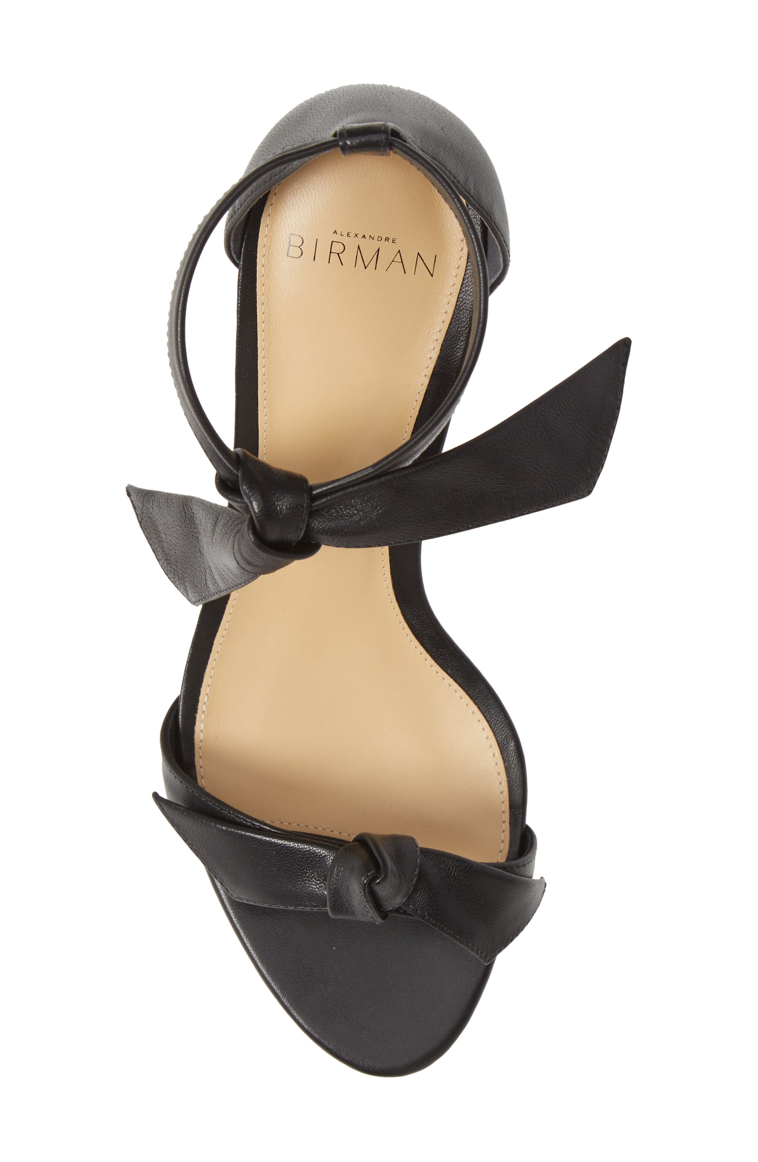 Alexandre Birman Clarita Ankle Tie Sandal, Alternate, color, Black Leather