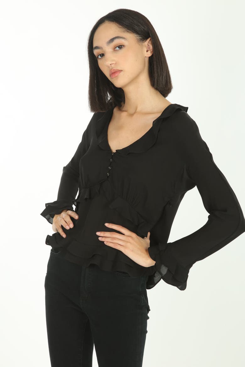 Sander Blouse, Alternate, color, Black