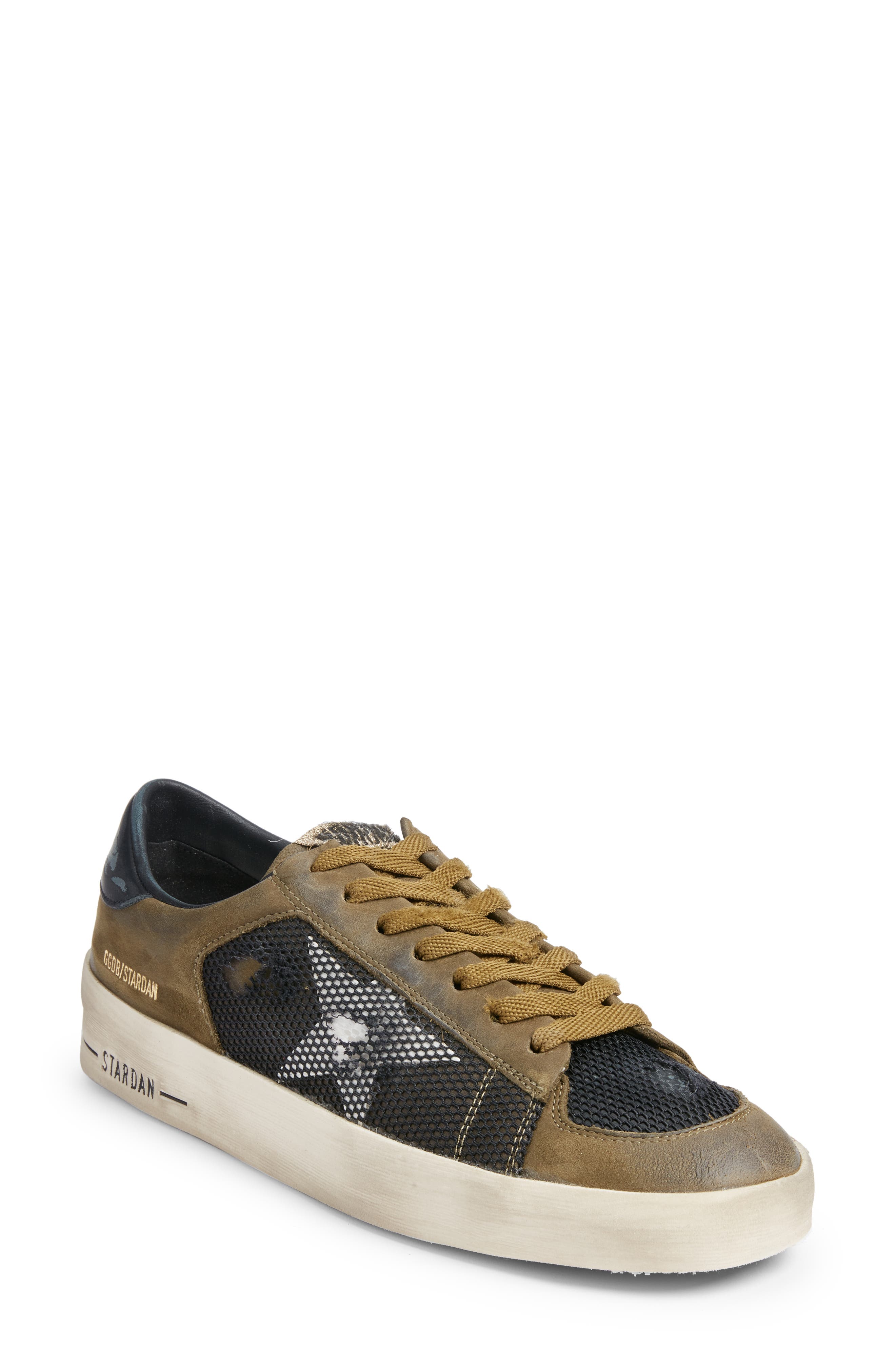 Golden Goose Stardan Mixed Media Sneaker, Main, color, 