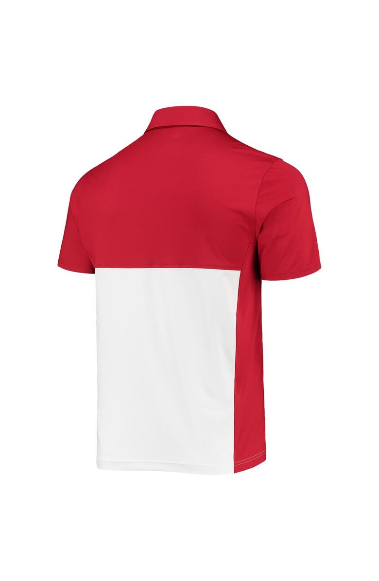 Under Armour Men's Under Armour Red/White Wisconsin Badgers 2022 Blocked Coaches Performance Polo, Alternate, color, Red