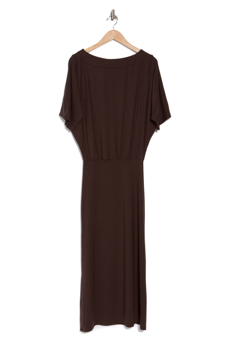 Dolman Sleeve Maxi Dress, Alternate, color, MOLE BROWN