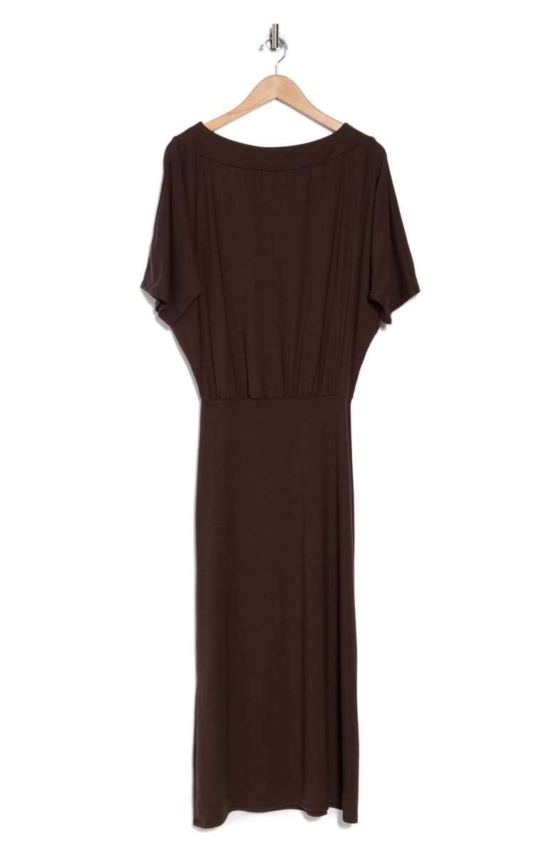 GO COUTURE Dolman Sleeve Maxi Dress, Alternate, color, Mole Brown