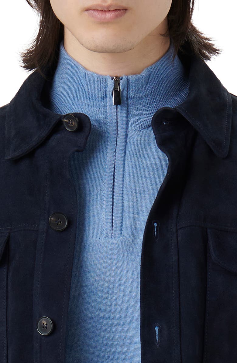 Bugatchi Suede Shirt Jacket, Alternate, color, 