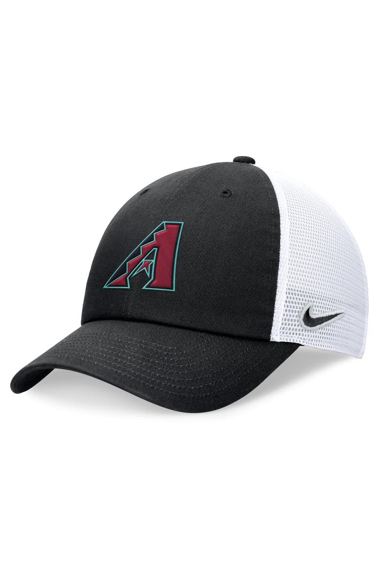 Men's Nike Black Arizona Diamondbacks Club Trucker Adjustable Hat, Main, color, Black