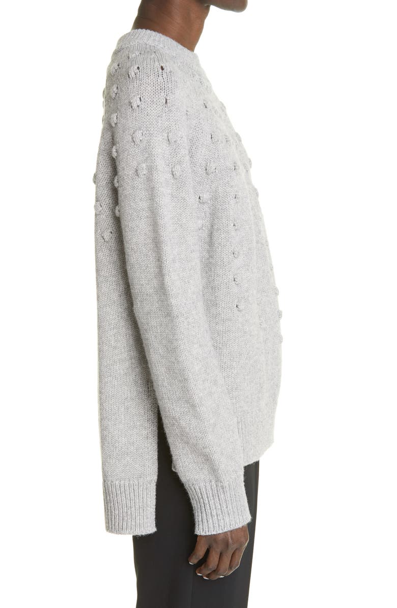 Lela Rose Popcorn Stitch Oversize Wool & Cashmere Sweater, Alternate, color,