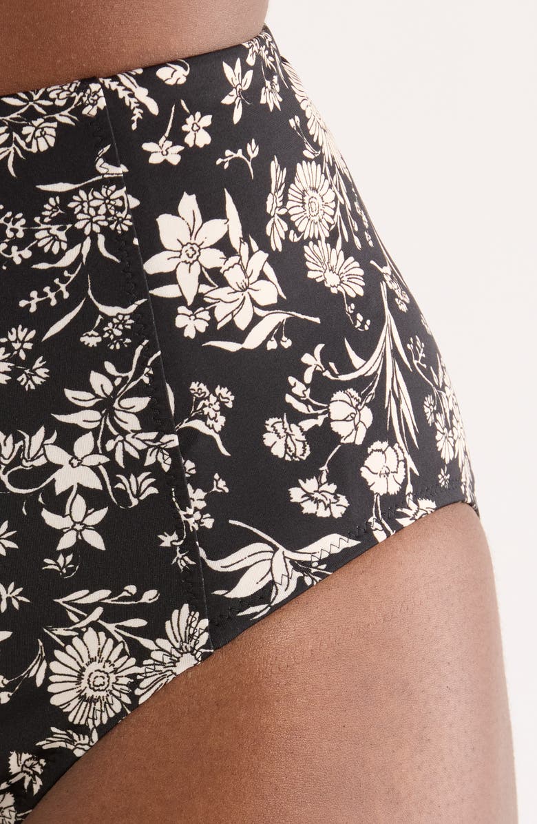 Ulla Johnson Zahara High Waist Bikini Bottoms, Alternate, color, Midnight Bloom