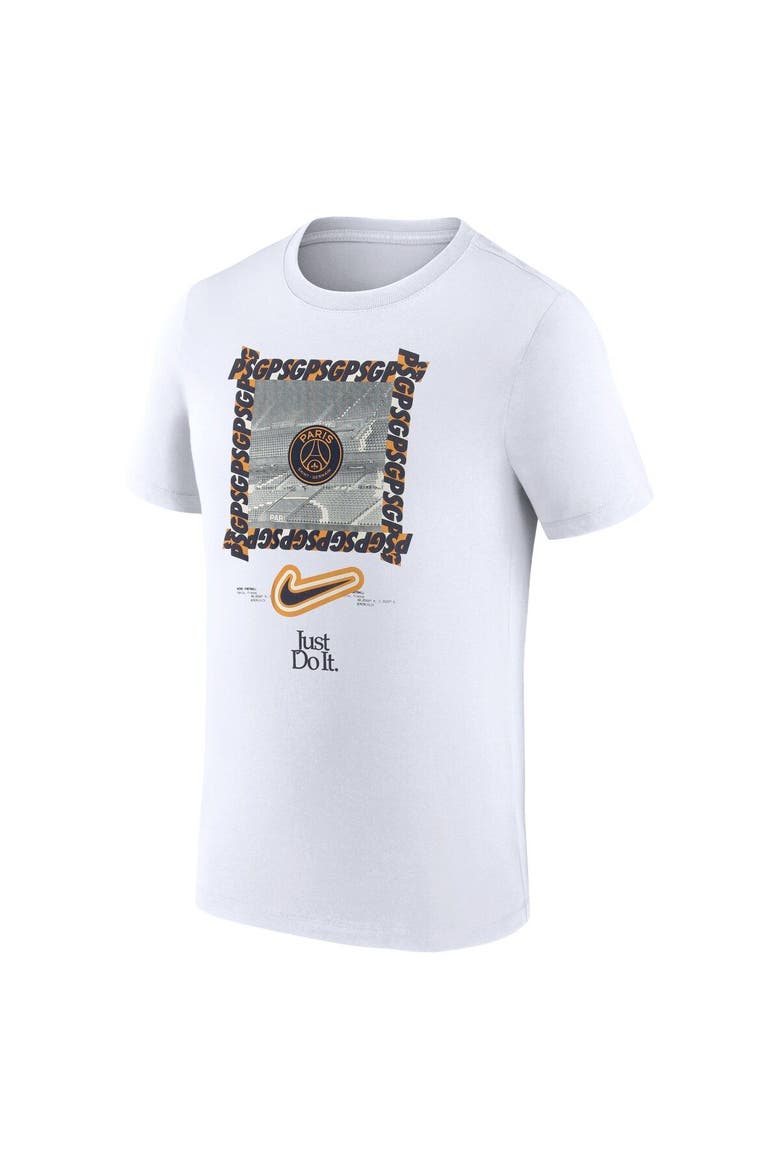 Men's Nike White Paris Saint-Germain DNA T-Shirt, Alternate, color, White