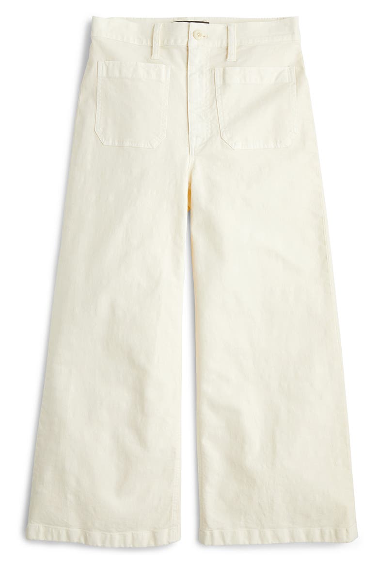 Point Sur Washed Wide Leg Crop Pants, Alternate, color, NATURAL