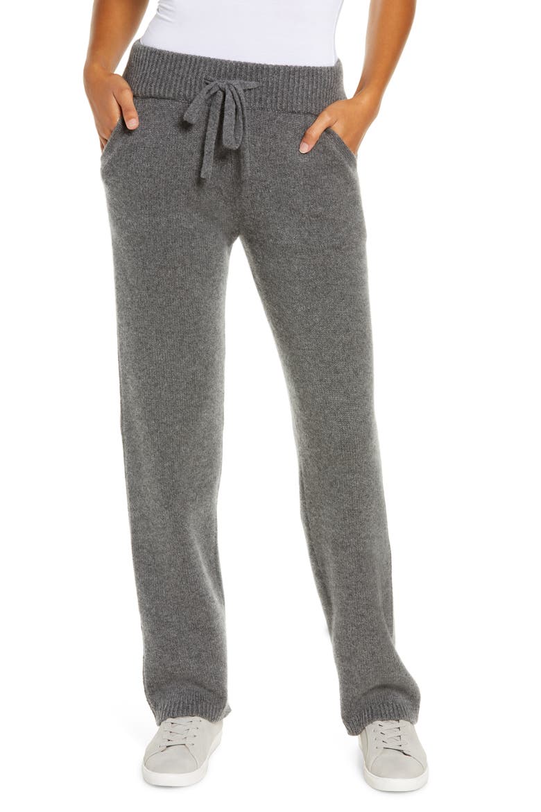 Aida Cashmere Blend Joggers, Main, color, CHARCOAL