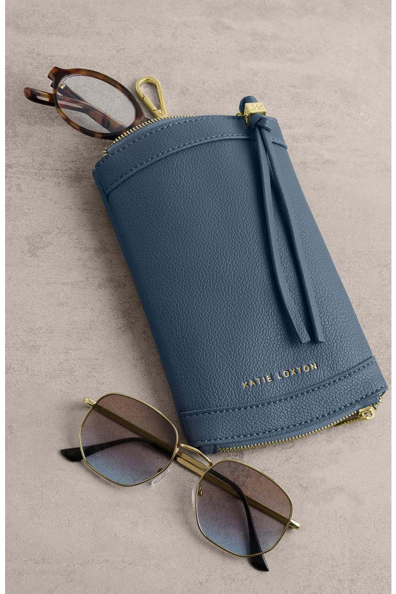 Clip On Sunglasses Case, Alternate, color, Light Navy