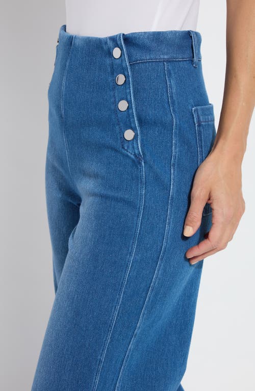 Lyssé Mallory Sailor Wide Leg Pants In Midwash