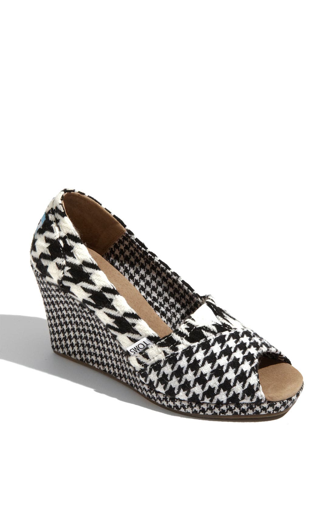 TOMS 'Scottish Houndstooth' Wedge, Main, color, 