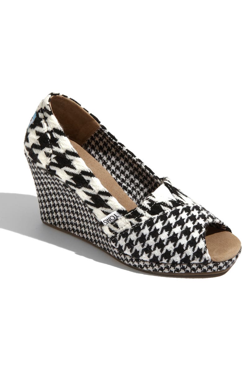 TOMS 'Scottish Houndstooth' Wedge, Main, color,