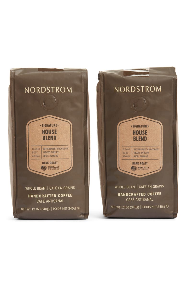 Nordstrom Ethically Sourced House Blend 2-Pack Whole Bean Coffee, Main, color, 