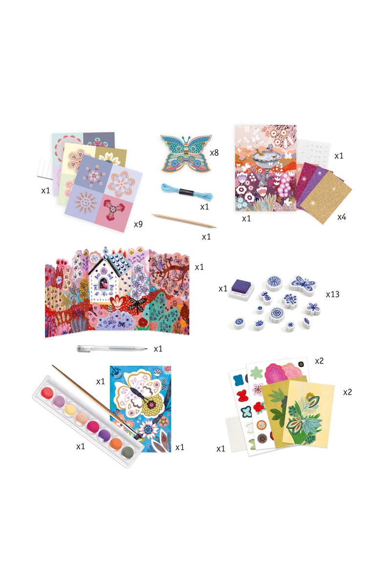 Djeco The Flower Garden Activity Kit, Alternate, color, 