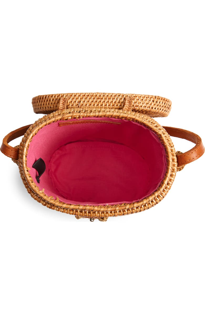 Nordstrom Woven Rattan Structured Basket Bag, Alternate, color,