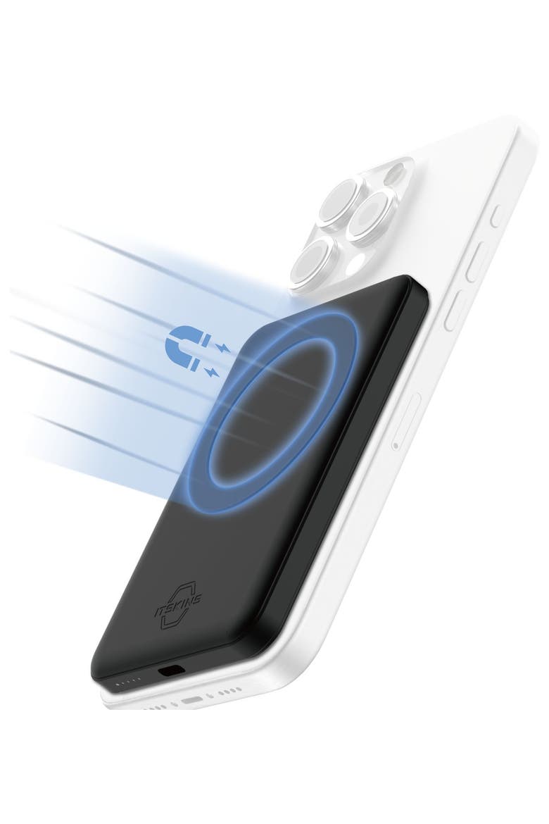 Hybrid USB C Magnetic Power Bank 5,000 mAh, Alternate, color, Black