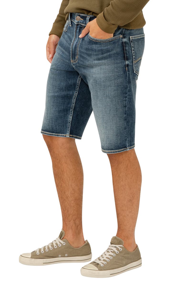 Silver Jeans Co. Zac Relaxed Fit Denim Shorts, Alternate, color, Indigo