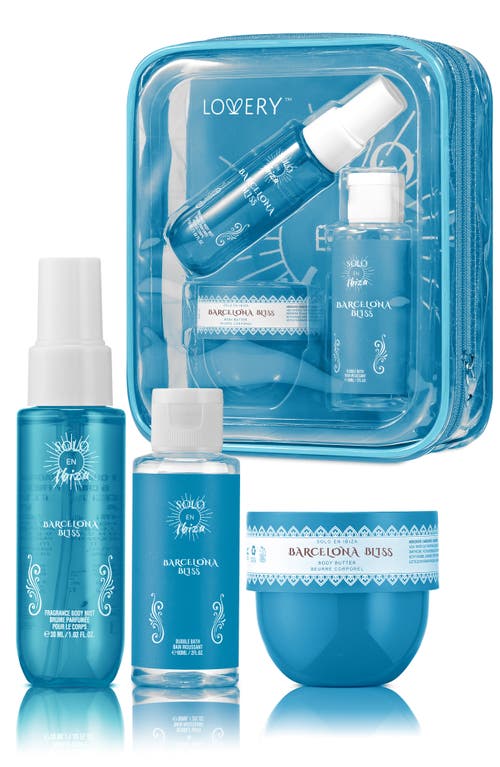 Lovery 4-pc. Bath And Body Care Gift Set In Blue