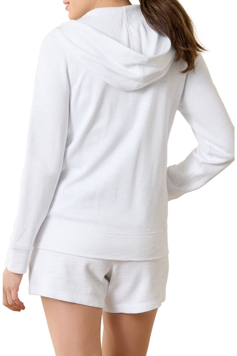 Tobago Bay Cotton Blend Zip-Up Hoodie, Alternate, color, WHITE
