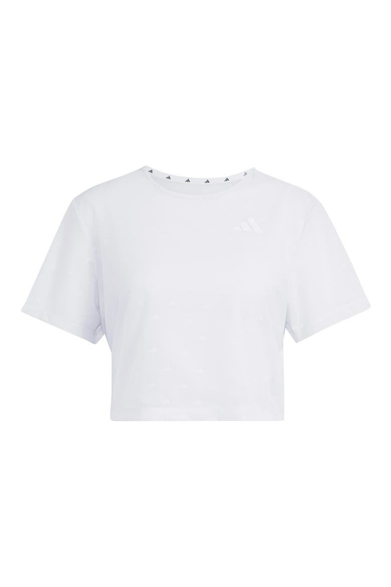 Essential Logo Jacquard Mesh T-shirt, Alternate, color, FROZEN PURPLE