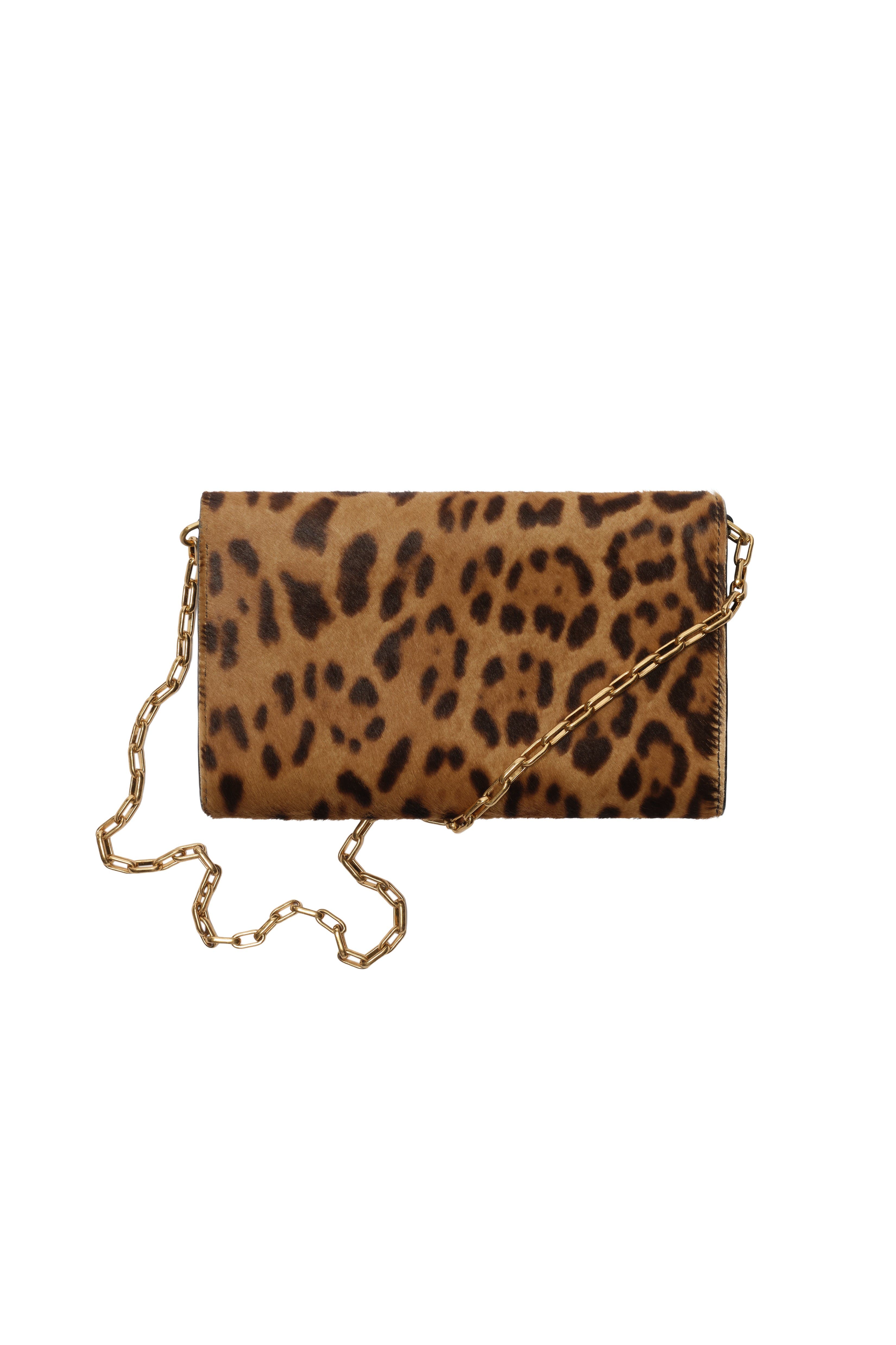 Cotswolds Chain Strap Wallet, Alternate, color, Leopard/black