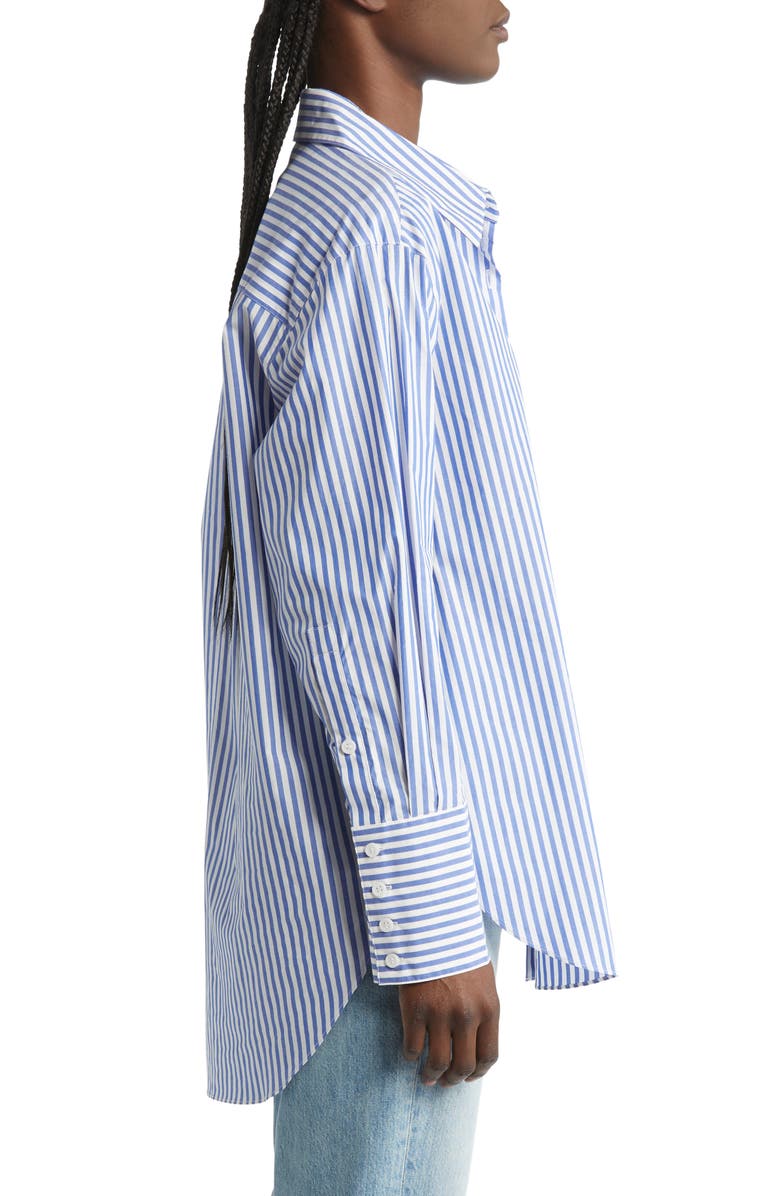 & Other Stories Stripe Cotton Button-Up Shirt, Alternate, color,